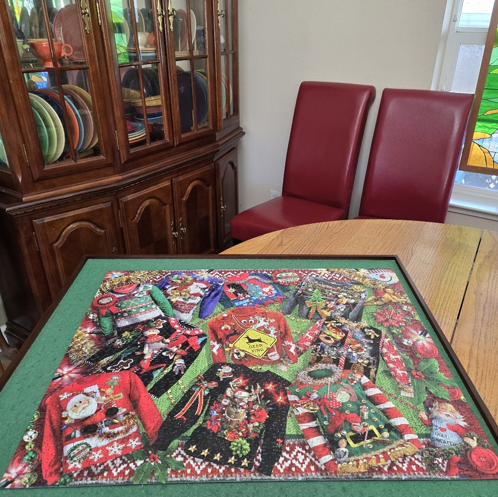 White Mountain 1000 piece puzzle  Ugly Christmas - Picture 2 of 3